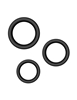 Additional BLACK view of product ENHANCEMENTS - 3PC THICK C-RING SET with color code BK