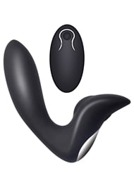 Alternate back view of ANAL QUEST SUMMIT PROSTATE MASSAGER WITH REMOTE