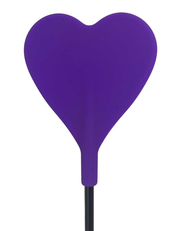 Kink And Consent Purple Silicone Heart Crop With Feather ALT1 view Color: PR