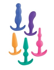 Front view of ANAL LOVERS PLUG KIT