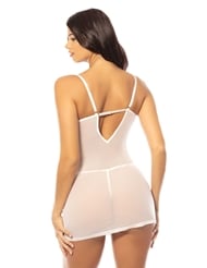 Alternate back view of JULIETTE FITTED BABYDOLL