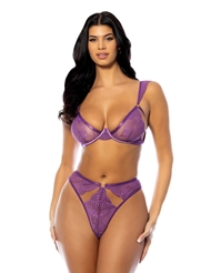 Front view of EVRICE 2PC BRA AND PANTY SET