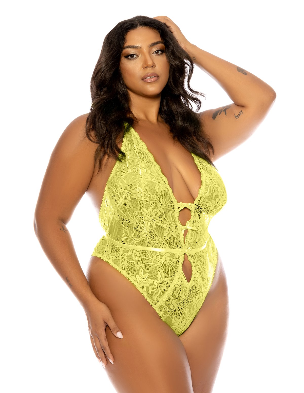 alternate image for LAUREN CROTCHLESS TEDDY