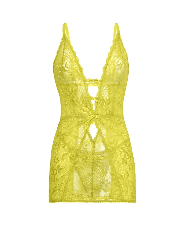 LAUREN FITTED LACE BABYDOLL ALT5 view Color: EPR