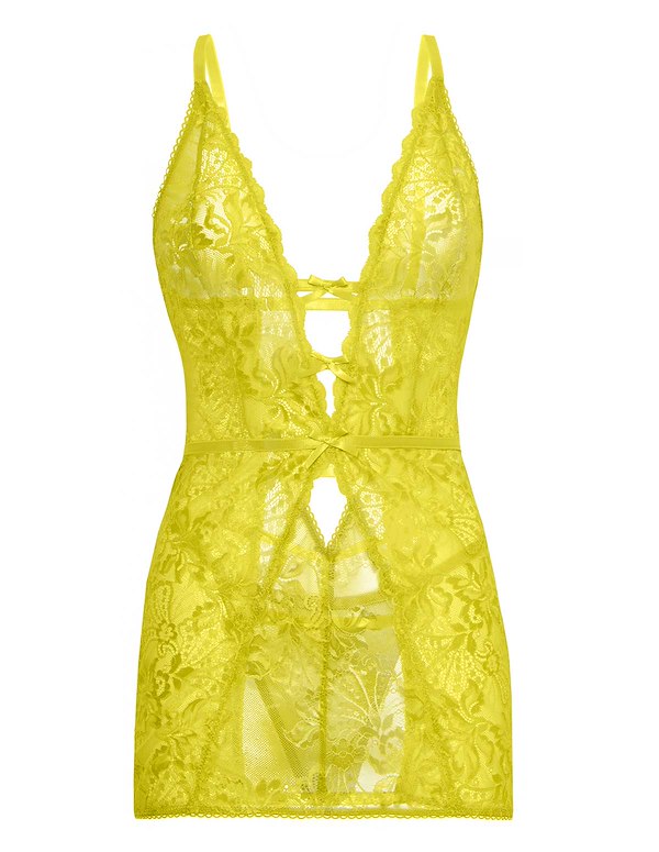 LAUREN FITTED LACE BABYDOLL ALT3 view Color: YW