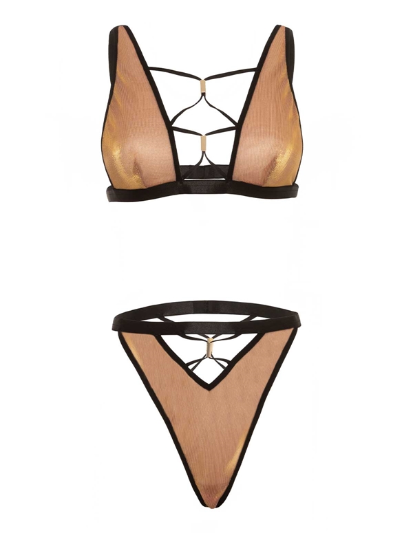 Jade Iridescent 2Pc Bra And Panty Set ALT4 view Color: IDT