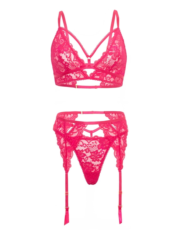 Aphrodite 3Pc Bra Set ALT2 view Color: RA