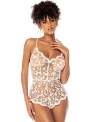 Alternate front view of MIA FLORAL ROMPER