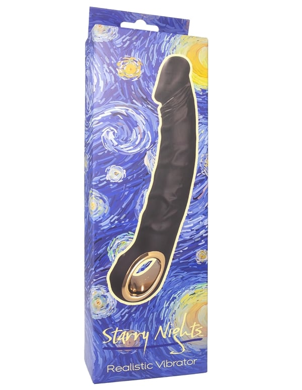 Starry Nights - Realistic Vibrator ALT5 view Color: BK