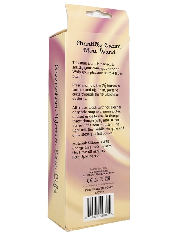 Bake My Cake - Chantilly Cream Wand Massager ALT4 view Color: PK