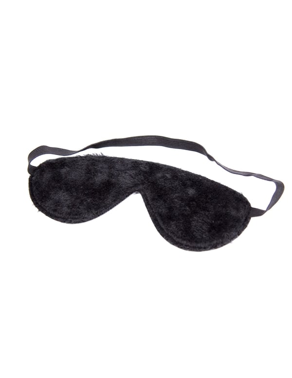 Bound To Love - Faux Leather Eye Mask ALT1 view Color: BK