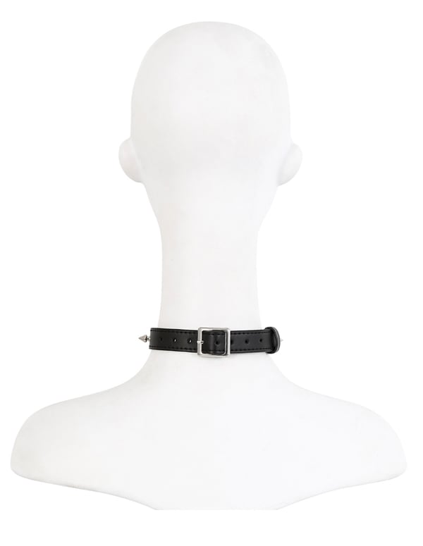 Kink And Consent Studded Collar ALT3 view Color: BK