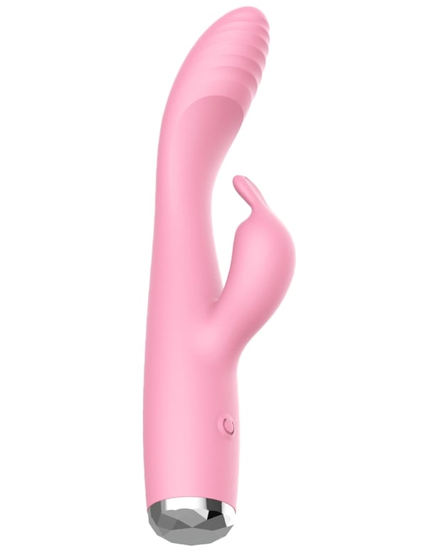 Bake My Cake - Cherry Chip Cupcake Mini Rabbit Vibrator ALT1 view Color: PK