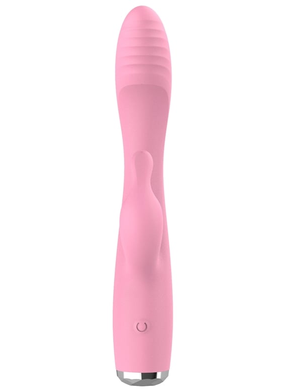 Bake My Cake - Cherry Chip Cupcake Mini Rabbit Vibrator ALT2 view Color: PK