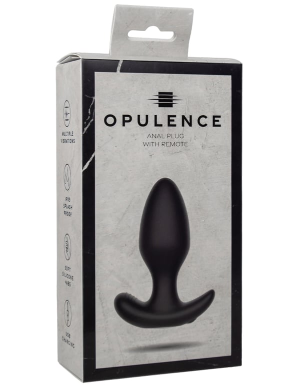 Opulence - Anal Plug With Remote ALT3 view Color: BK