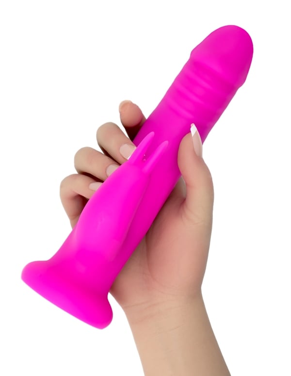 Some Bunny To Love Rotating Beads Vibrator ALT3 view Color: HP