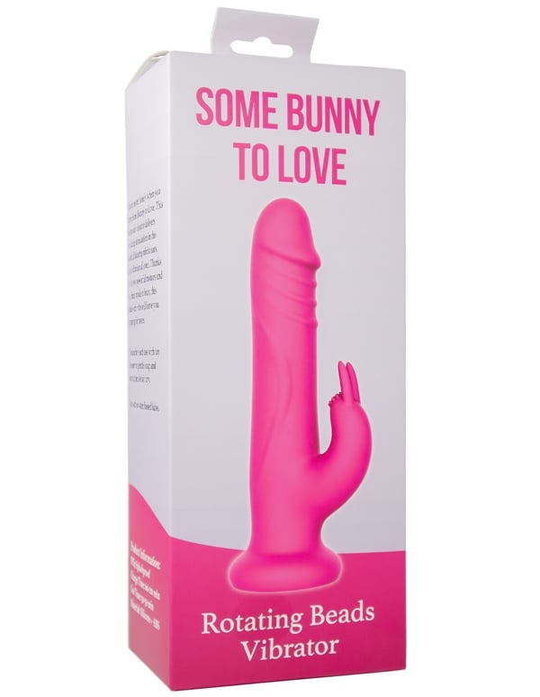 Some Bunny To Love Rotating Beads Vibrator ALT4 view Color: HP