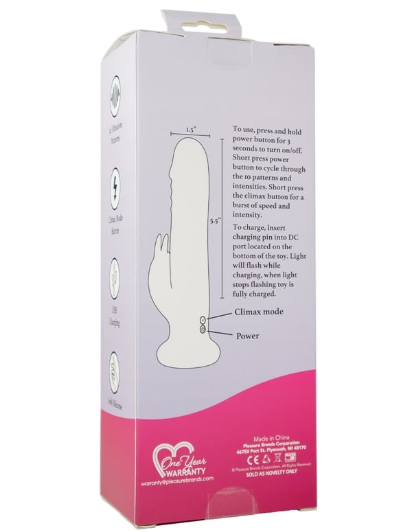 Some Bunny To Love Rotating Beads Vibrator ALT5 view Color: HP