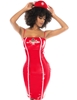 Additional RED/WHITE view of product NAUGHTY NURSE DRESS AND HEAD PIECE with color code RWH