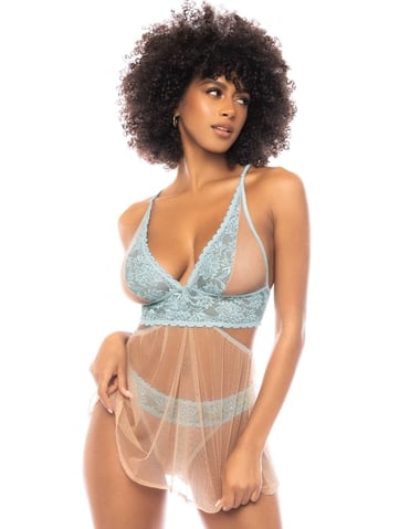 2-IN-1 BONNIE BABYDOLL AND 2PC SET - 7541-04141