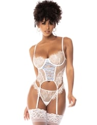 Alternate front view of SOMETHING BLUE BUSTIER
