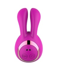 Alternate back view of BED BUNNY CLITORAL MASSAGER AND VIBRATOR