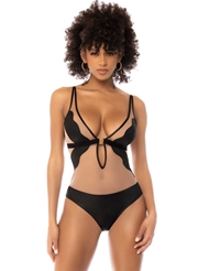 Alternate front view of EXPOSED PLUNGE TEDDY