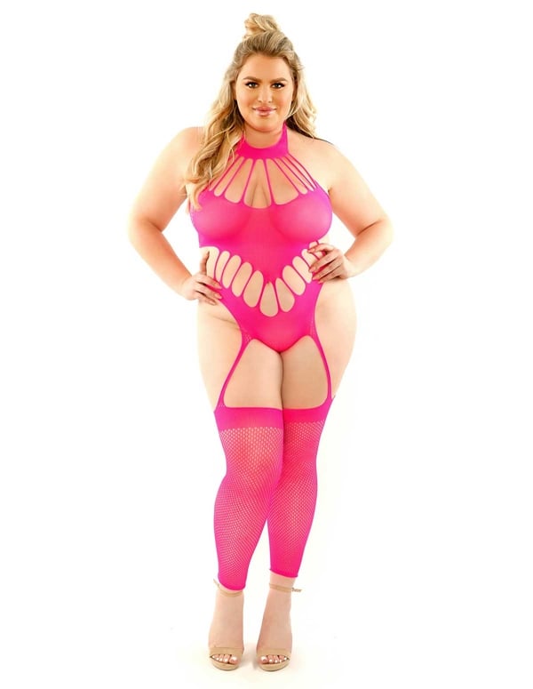 No Promises Footless Teddy Bodystocking ALT2 view Color: NP