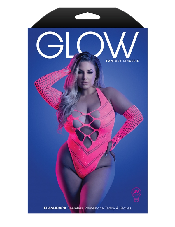 Flashback Uv Reactive Fishnet Teddy With Gloves/Leg Warmers ALT10 view Color: NP