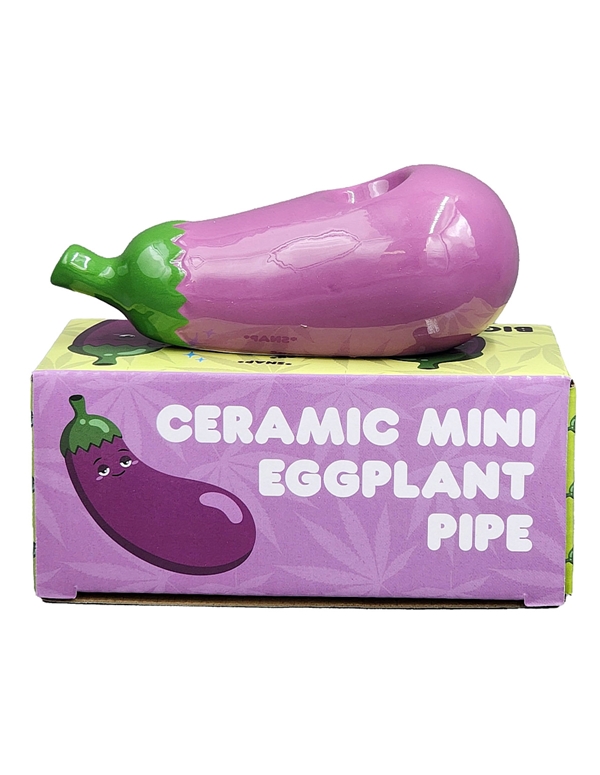 Mini Eggplant Weed Pipe ALT1 view Color: PR