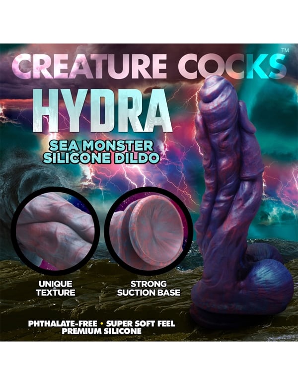 Creature Cocks Hydra Sea Monster Dildo ALT10 view Color: MC