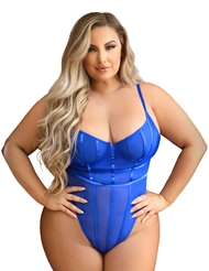Alternate front view of ABBY PLUS SIZE TEDDY