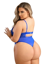 Alternate back view of ABBY PLUS SIZE TEDDY