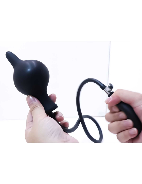 ANAL QUEST - AIRTIME INFLATABLE ANAL PLUG ALT3 view Color: BK