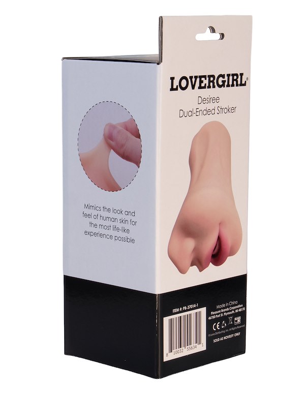 LOVERGIRL - DESIREE DUAL-ENDED MOUTH AND PUSSY STROKER ALT5 view Color: VA