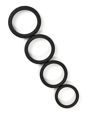 Alternate front view of ENHANCEMENTS - 4PC COCK RING SET