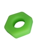 Additional NEON GREEN view of product RAZZLE DAZZLE - HEXAGON SILICONE COCK RING with color code NG