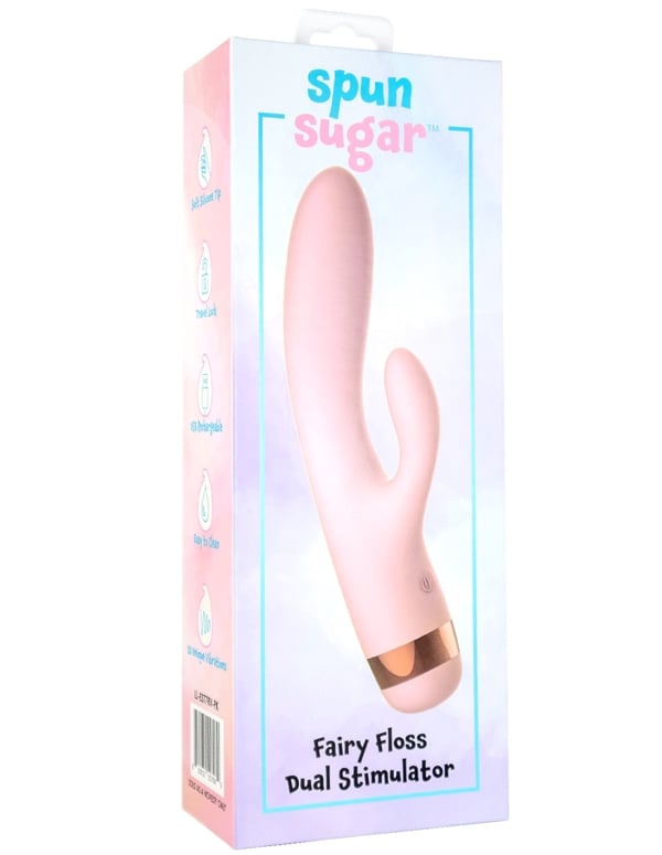 Spun Sugar - Fairy Floss Dual Stimulator ALT5 view Color: PK