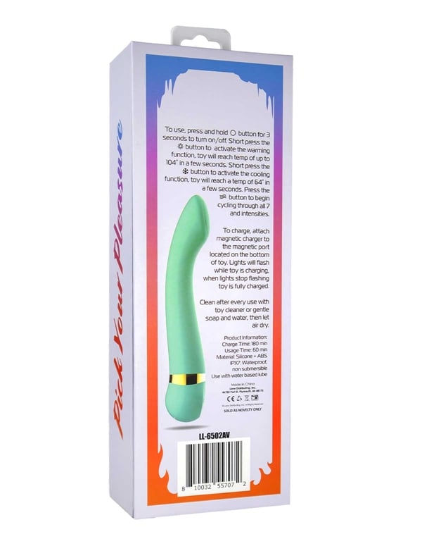 Tempting Temperature Play Vibrator ALT4 view Color: TL