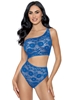 Additional ROYAL BLUE view of product ROYALTY OFF THE SHOULDER TEDDY with color code RYB