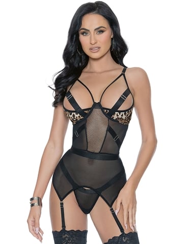 UNTAMED BUSTIER WITH G-STRING - 39782-04025