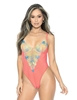 Additional CORAL view of product FIONA EMBROIDERY TEDDY with color code CR