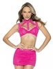 Additional FUCHSIA view of product FAYE 3PC SKIRT SET with color code FUC