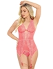 Additional CORAL view of product COLETTE LACE BUSTIER with color code CR
