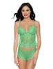 Additional NEON GREEN view of product GREEN FLUTTER CAMI AND BOYSHORT SET with color code NG