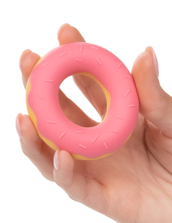 Naughty Bits Dickin Donuts Silicone Cock Ring ALT2 view Color: PK