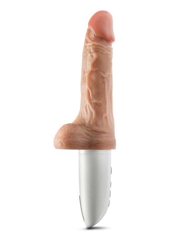 Dr. Skin - Dr. Hammer Thrusting Dildo With Handle And Remote ALT1 view Color: VA
