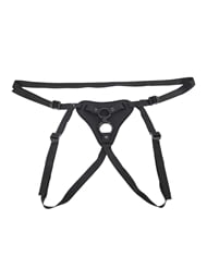 Front view of SPORTSHEETS DUAL DESIRES DOUBLE PENETRATION STRAP-ON