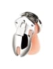 Additional SILVER view of product BLUE LINE - SMALL 2.75 INCH COCK HUMILIATION CHASTITY CAGE with color code SL