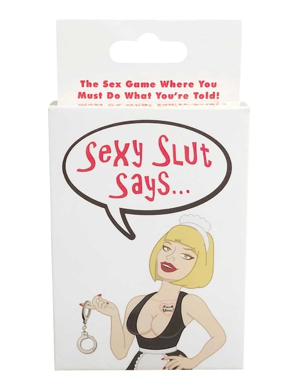 Sexy Slut Says Card Game default view Color: NC
